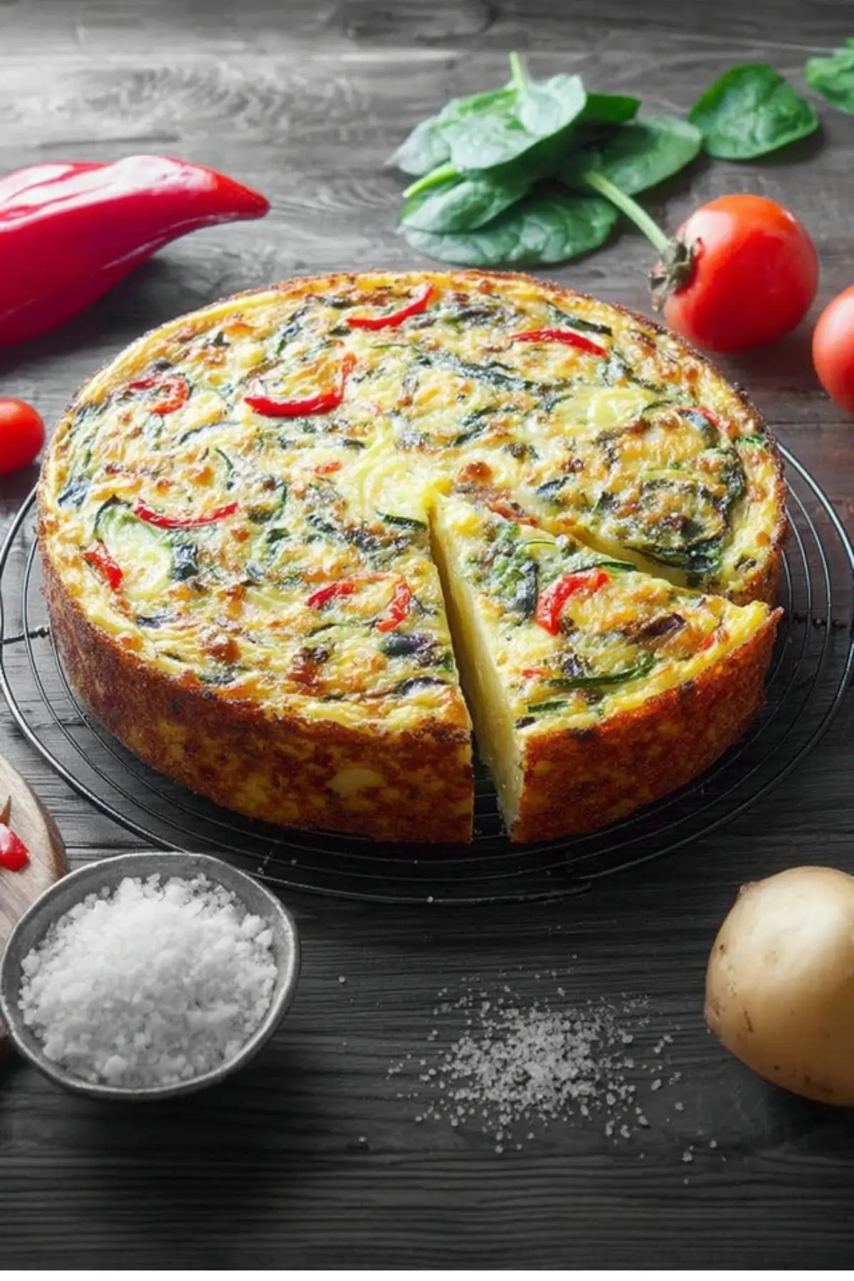 Kartoffel-Quiche mit Gemüse