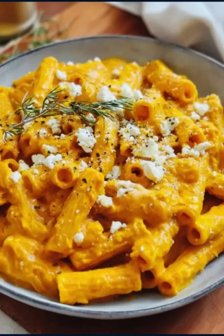 Kürbis Feta Pasta