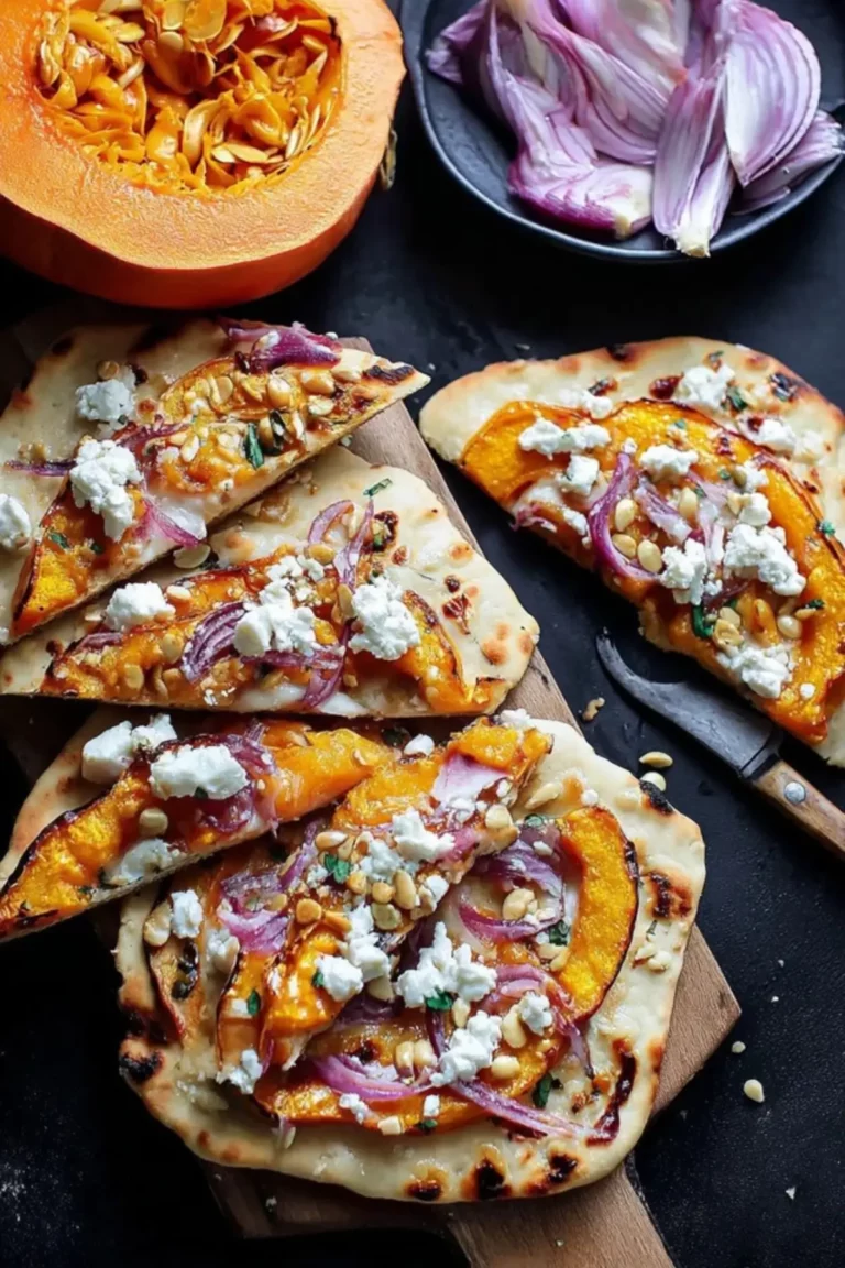 Kürbisfladen mit Feta