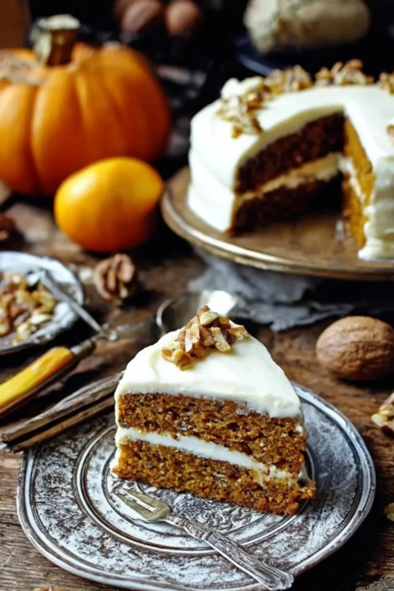 Kürbiskuchen mit Frischkäse-Frosting