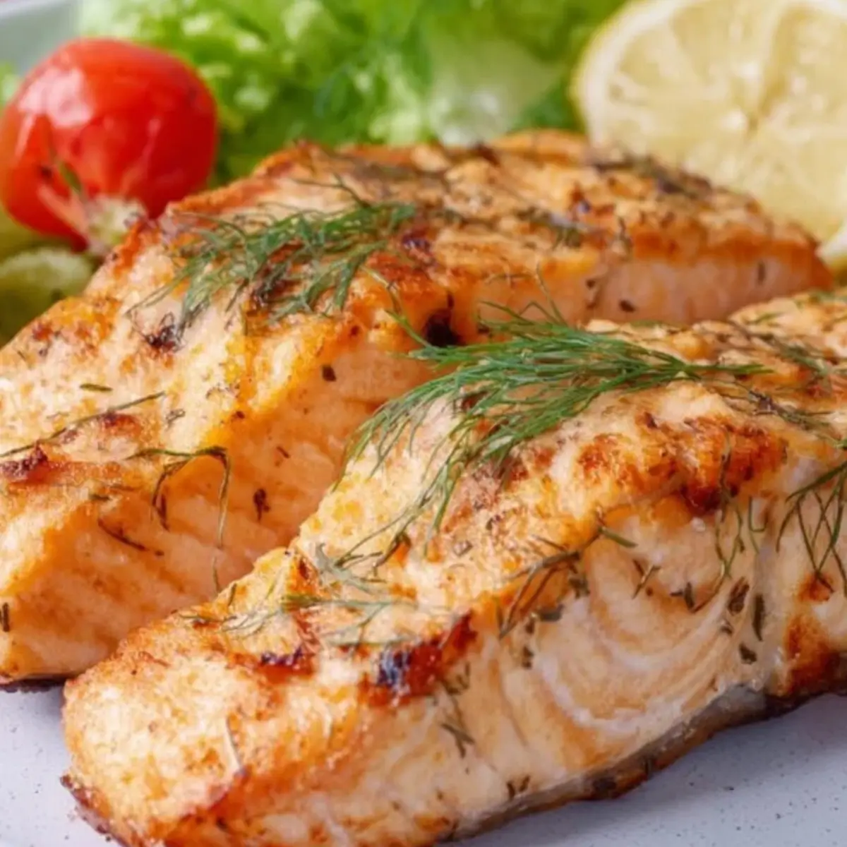 Lachs aus der Heißluftfritteuse