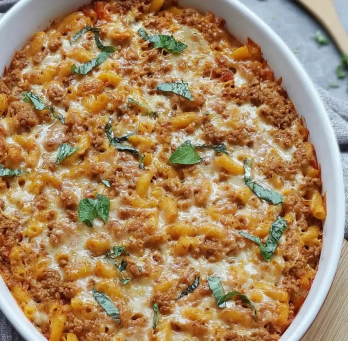 Makkaroni Auflauf mit Hackfleisch