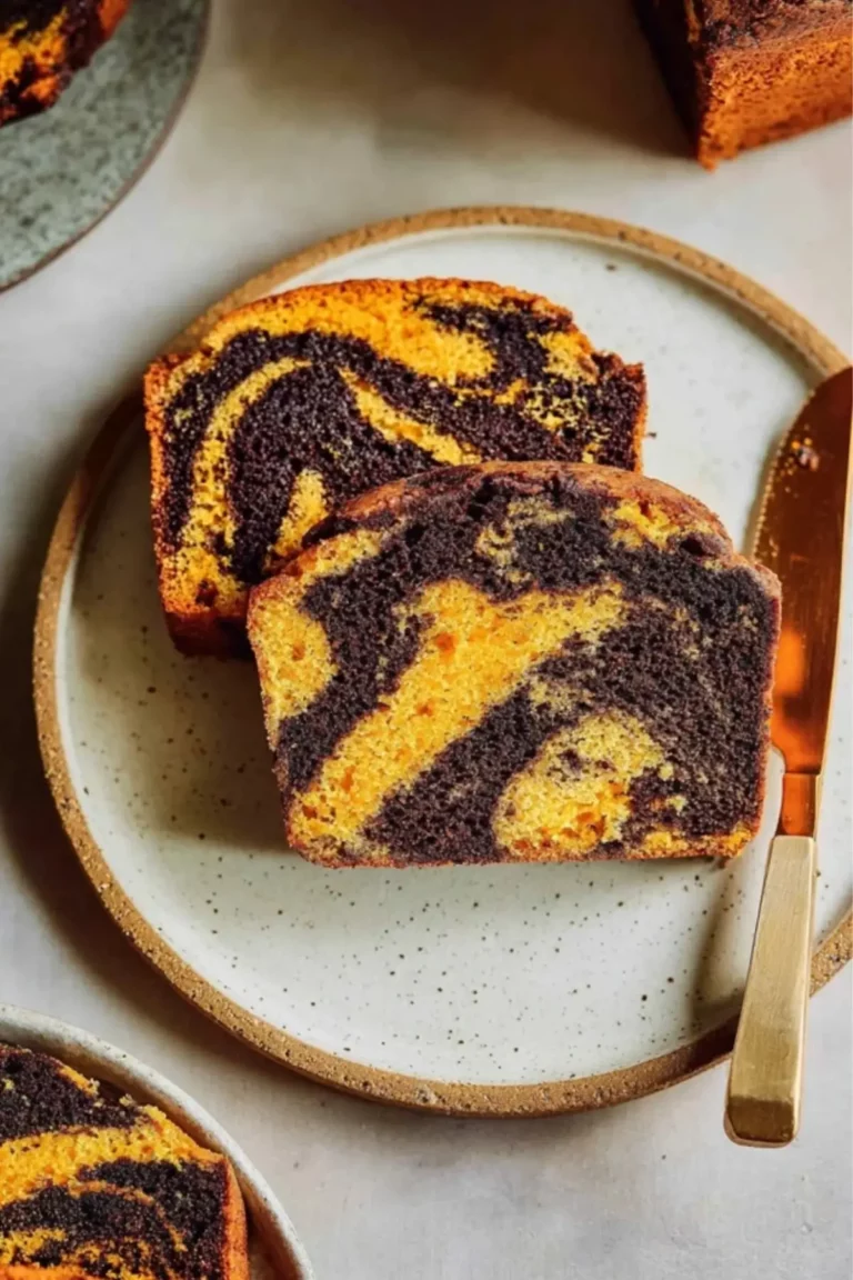 Marmorkuchen mit Kürbis