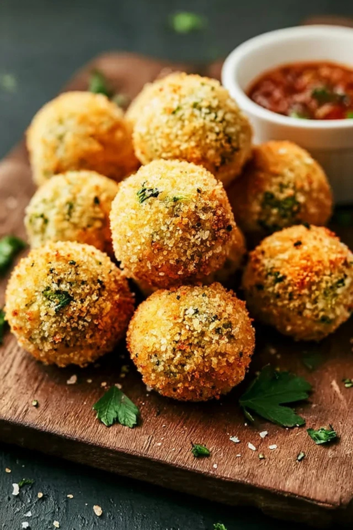 Parmesan-Brokkoli-Bällchen aus der Heißluftfritteuse