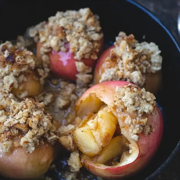 Rezept für Bratapfel mit Streusel