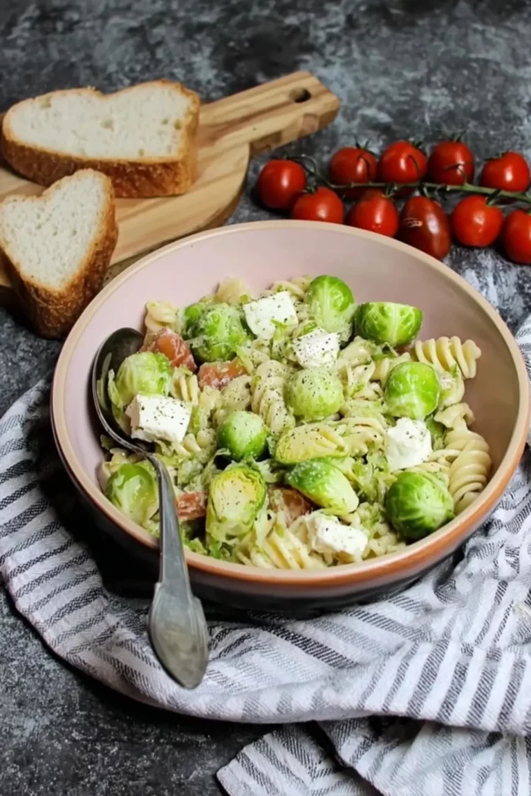 Rosenkohlsalat mit Pasta