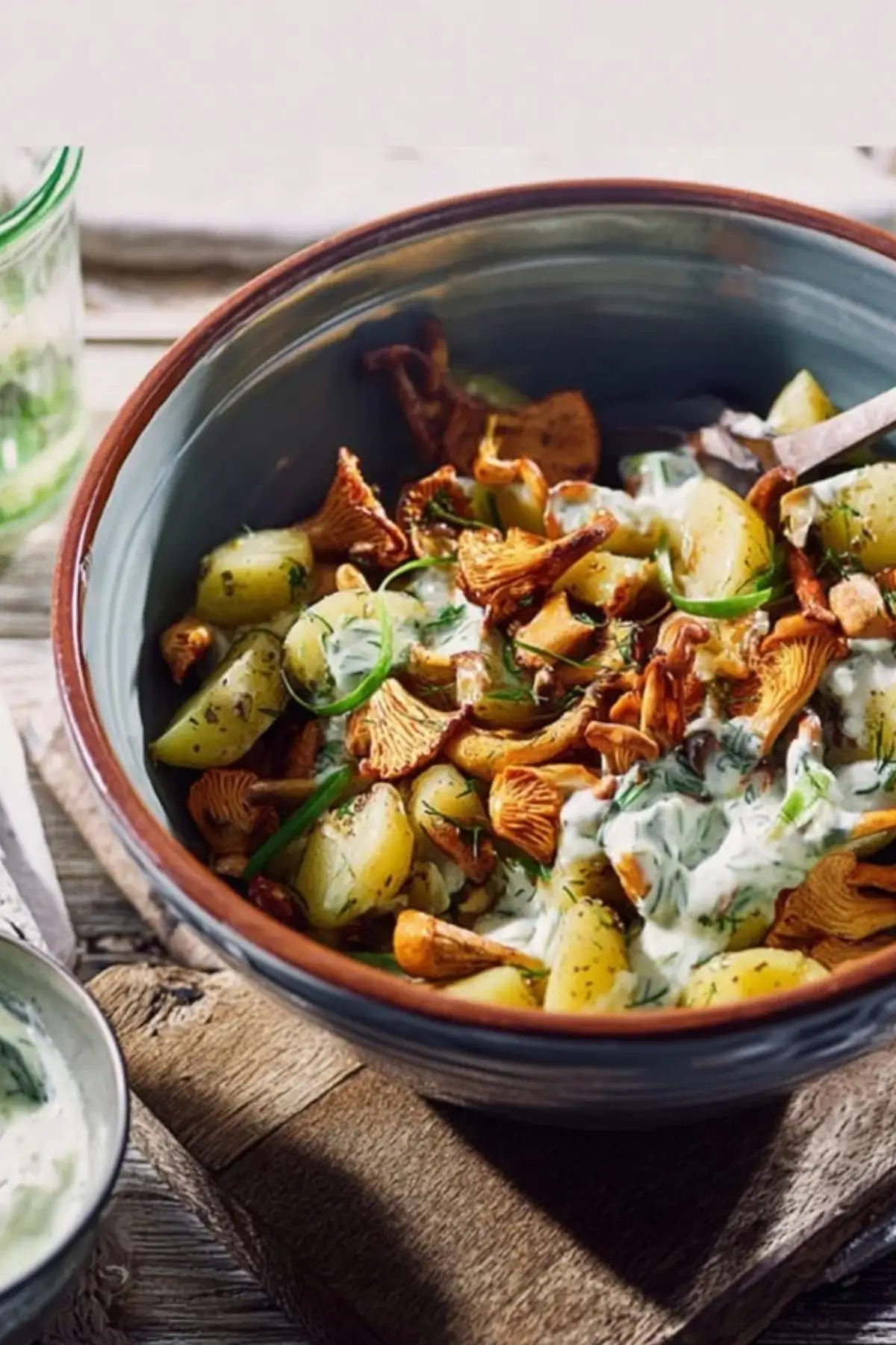 Röstkartoffel-Salat mit Pfifferlingen
