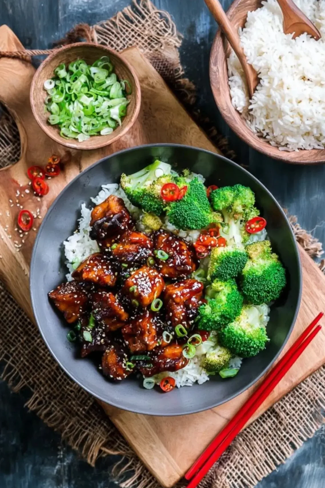Teriyaki Hähnchen mit Brokkoli