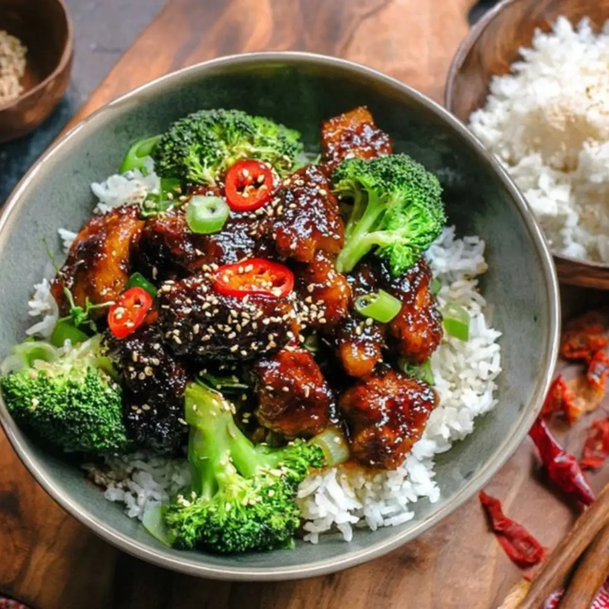 Teriyaki Hähnchen mit Brokkoli