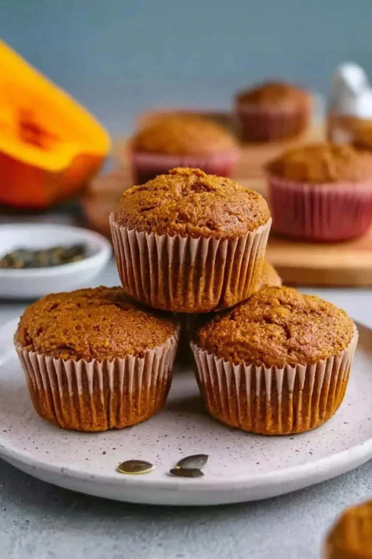 Vegane Kürbismuffins ohne Zucker