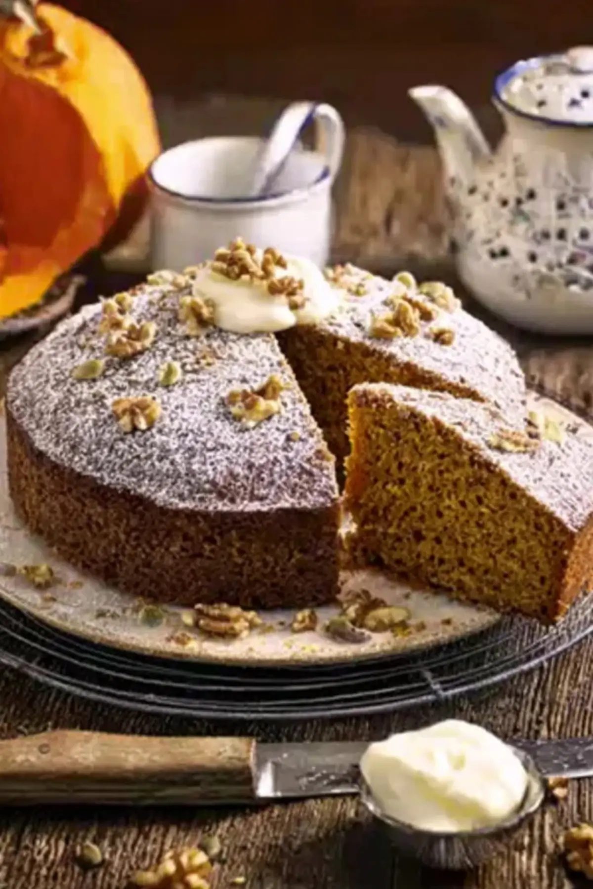 Walnuss Kürbiskuchen