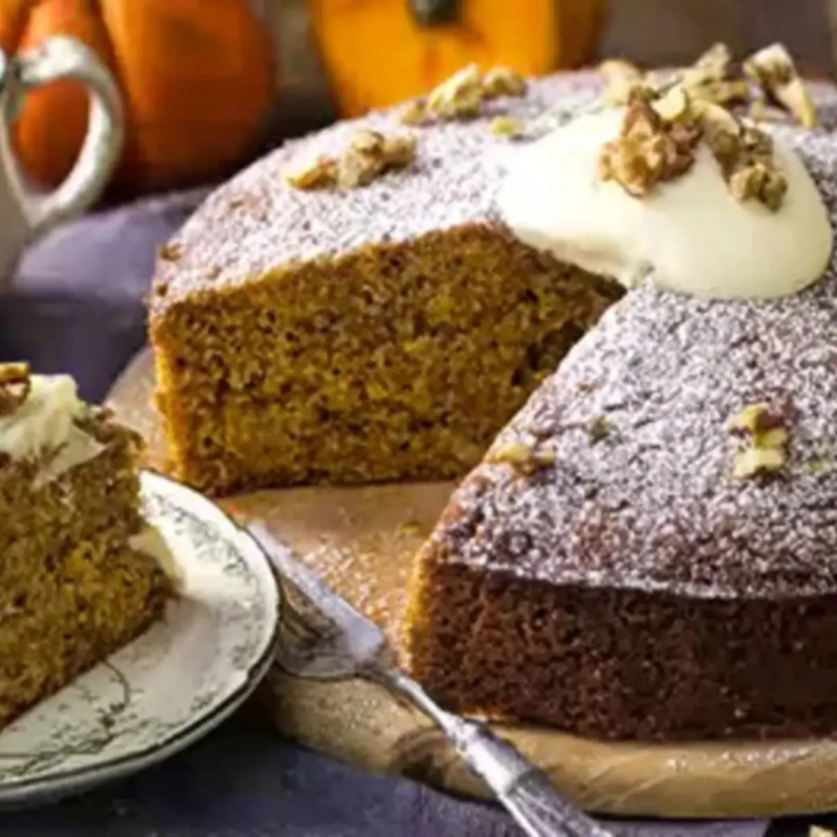 Walnuss Kürbiskuchen