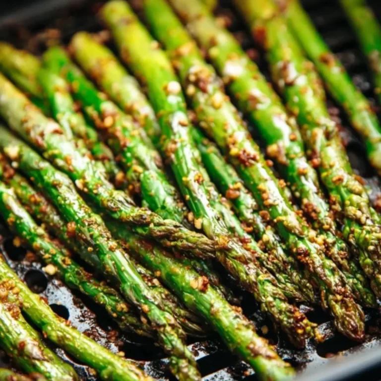 grüner Spargel im Airfryer