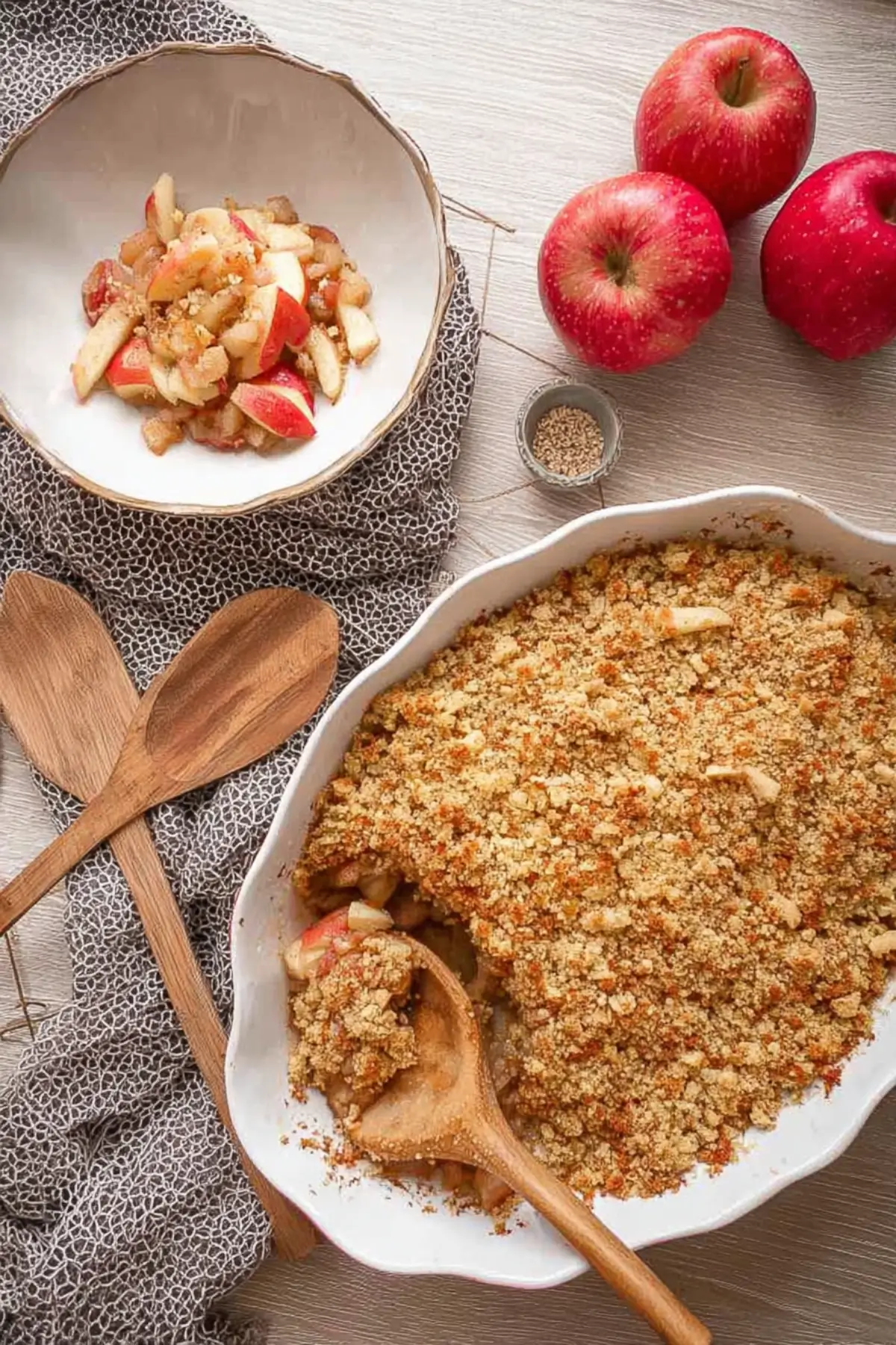 Apfel Crumble Rezept mit Haferflocken - Muma’s Kitchen