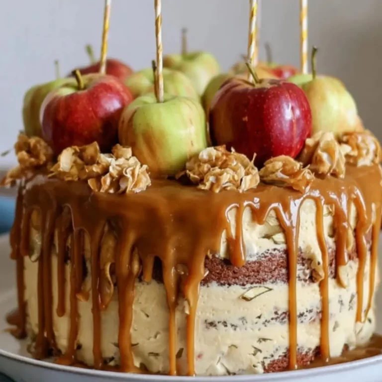 Apfel-Haselnuss-Torte mit Salzkaramell