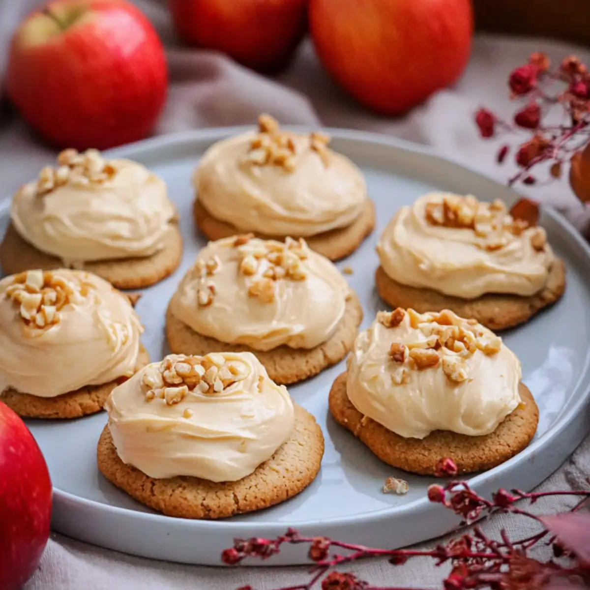 Apfel-Karamell-Kekse mit cremigem Apfel-Frosting– 1 leckeres Rezept ... Apfel-Karamell-Kekse mit cremigem Apfel-Frosting– 1 leckeres Rezept ...
