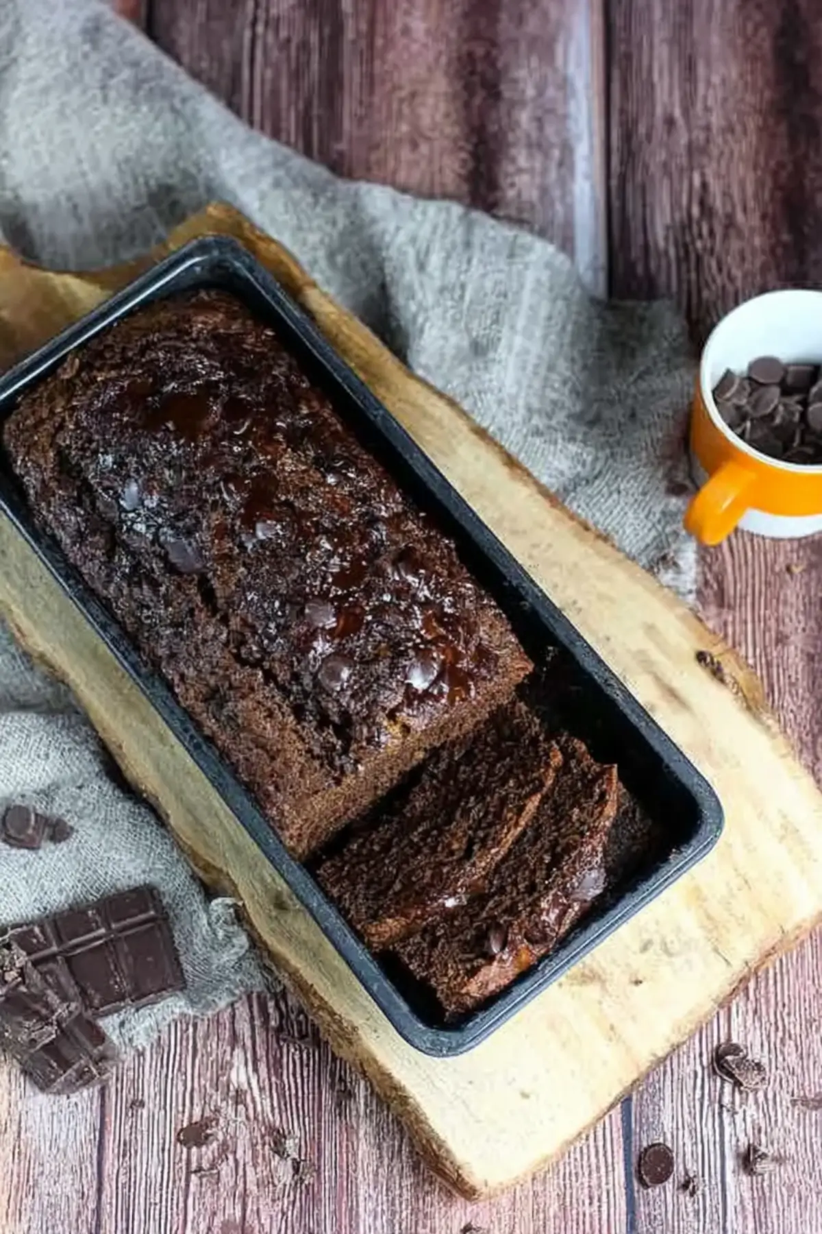 Bananenbrot Mit Schokolade