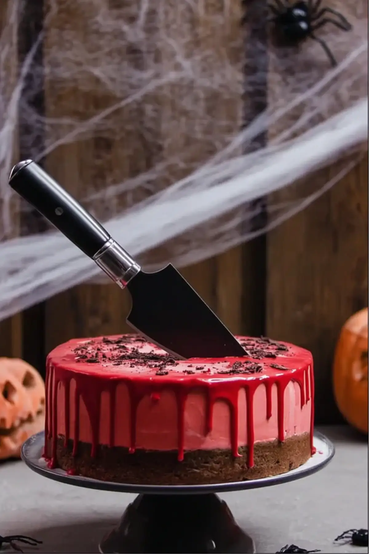 Blutiger Halloween Kuchen