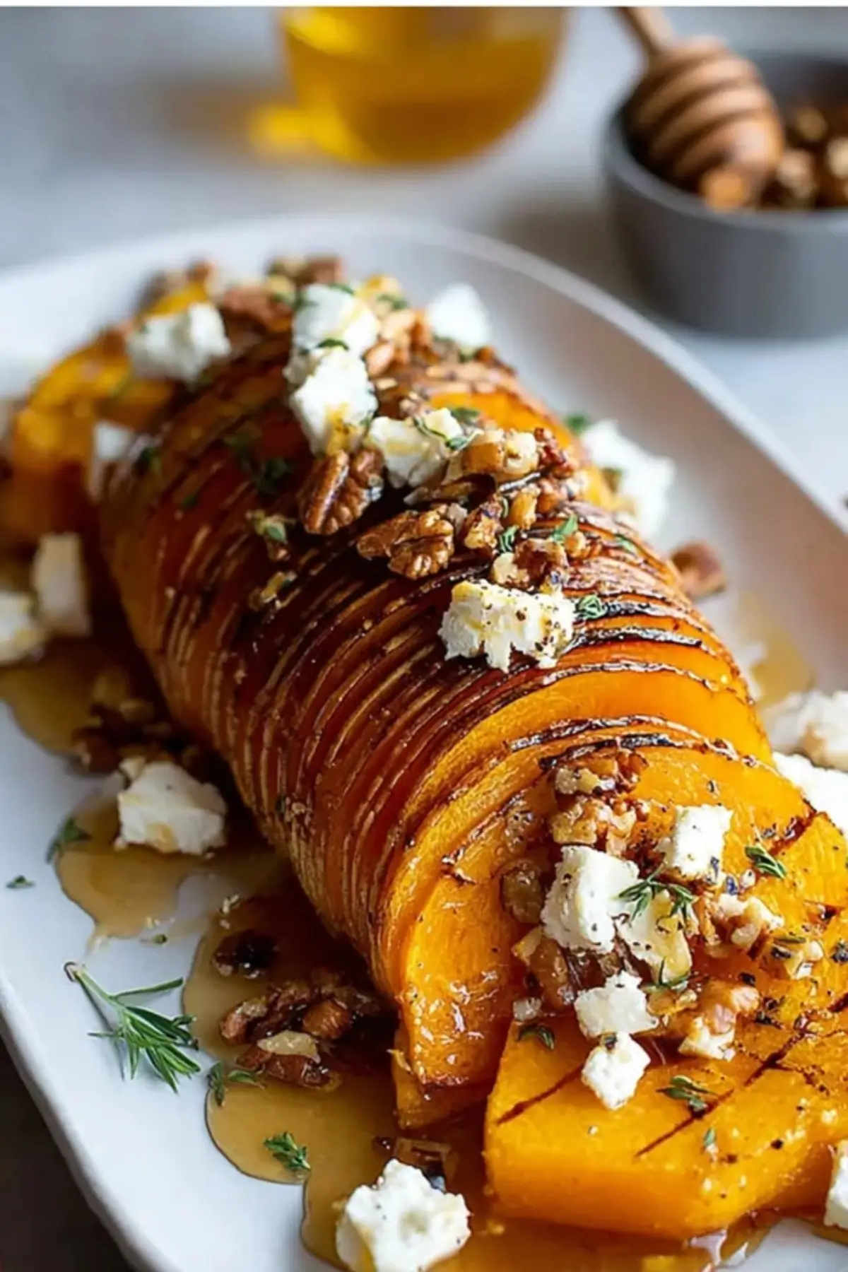 Butternut Feta und Honig