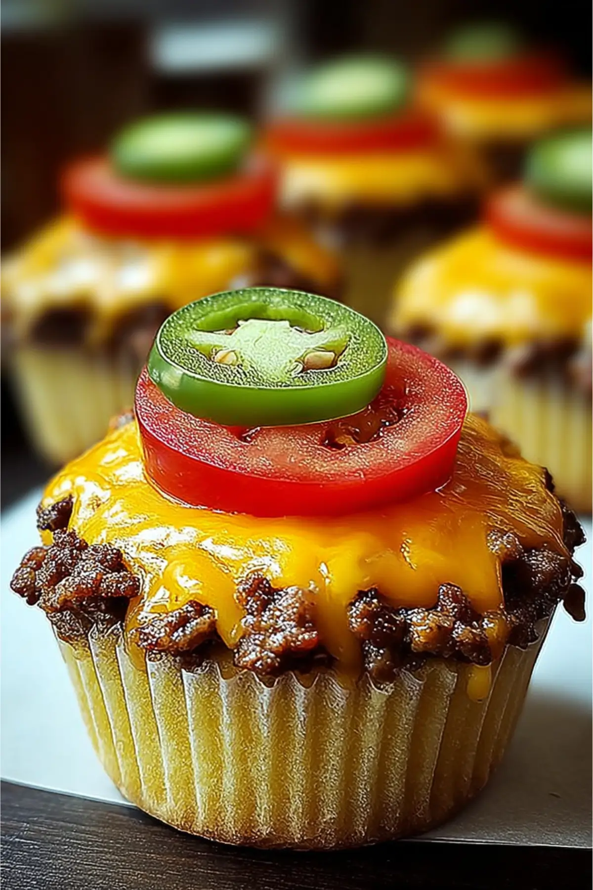 Cheeseburger Muffins backen