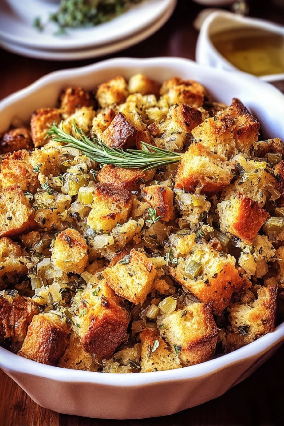 Klassische traditionelle Thanksgiving-Füllung