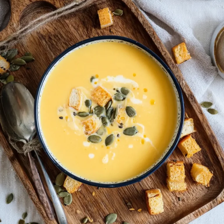 Cremige Butternut-Kürbis-Suppe