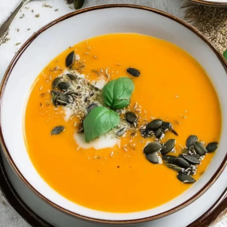 Einfache Cremige Kürbissuppe mit Kokosmilch