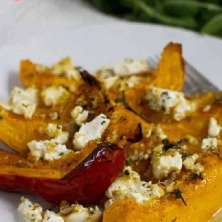 Gebackener Kürbis mit Feta