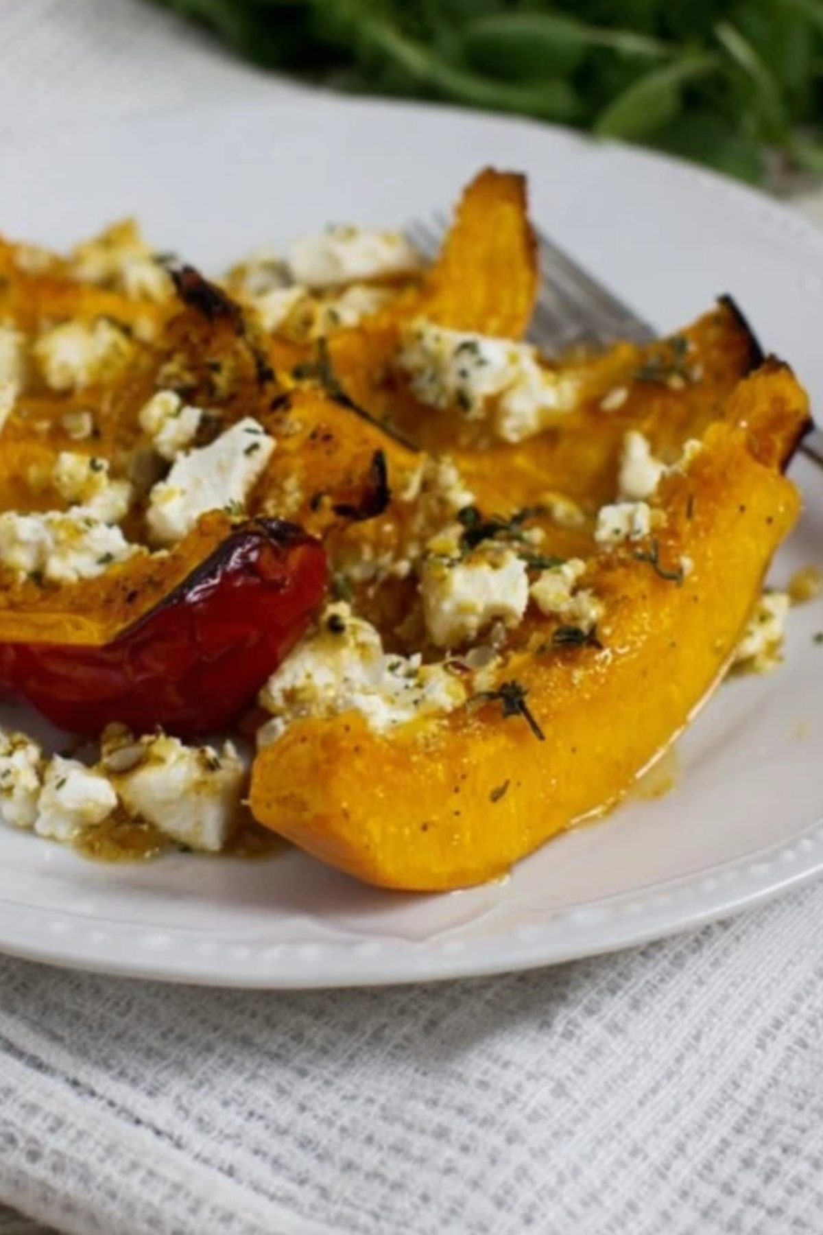 Gebackener Kürbis mit Feta