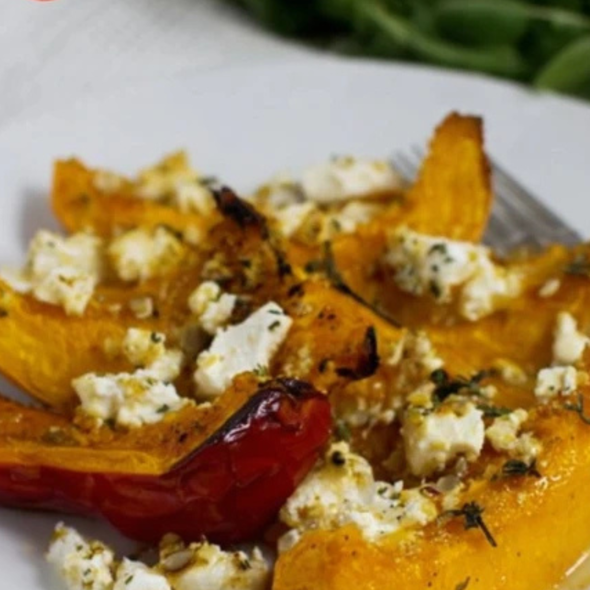 Gebackener Kürbis mit Feta