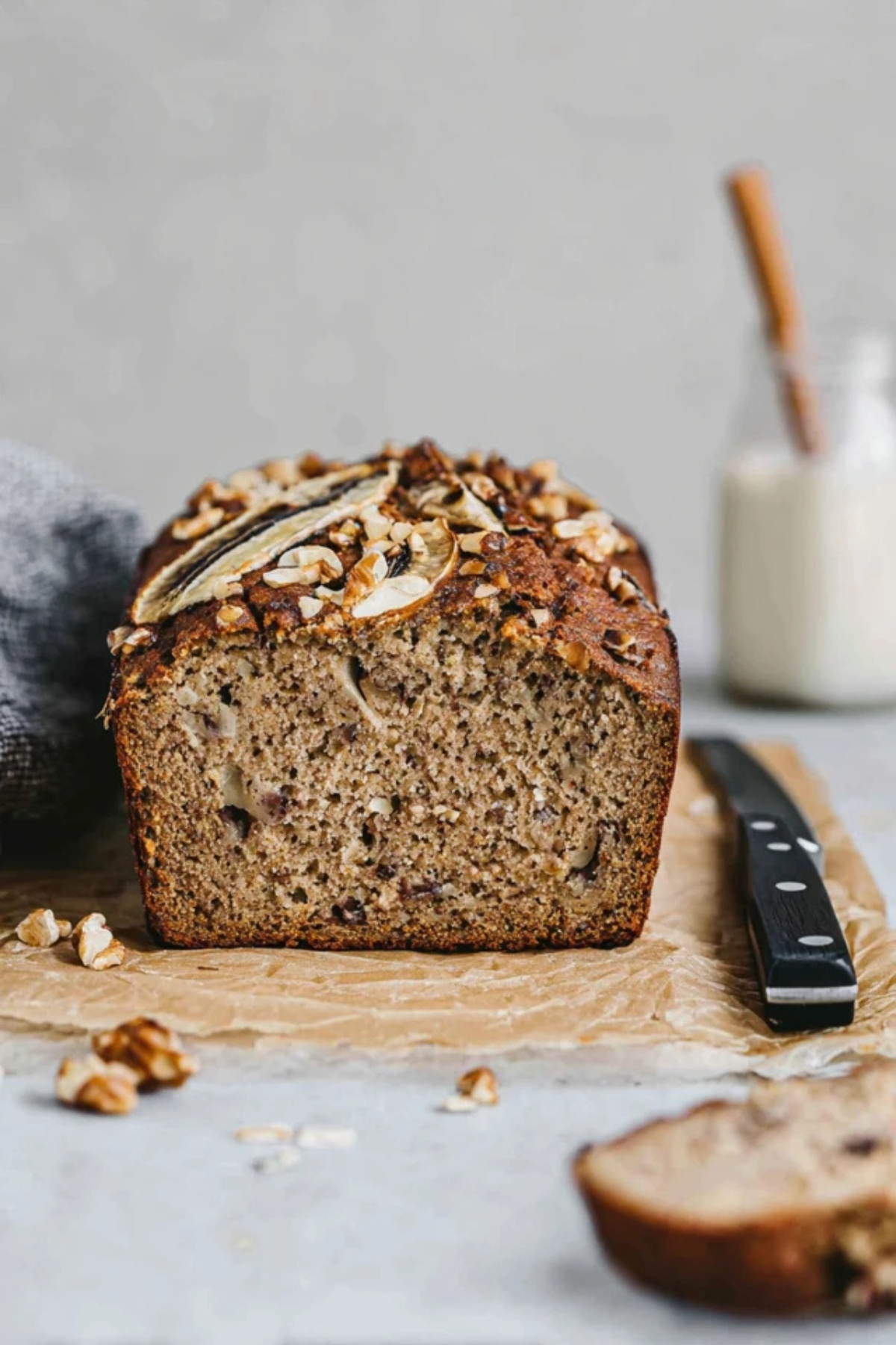 Glutenfreies Bananenbrot mit Walnüssen