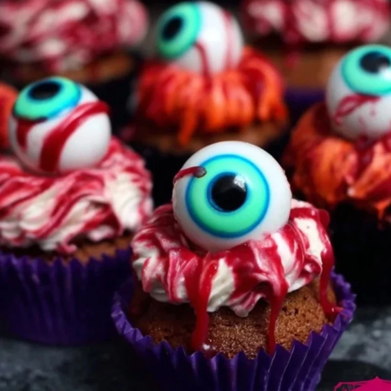 Halloween Augapfel Cupcakes