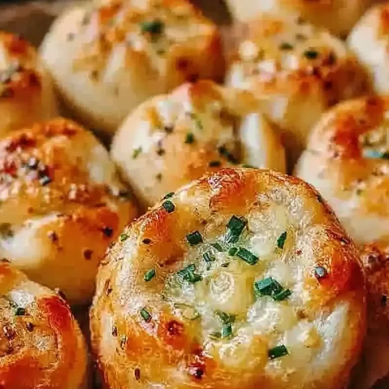 Käsige Knoblauchbrot Häppchen