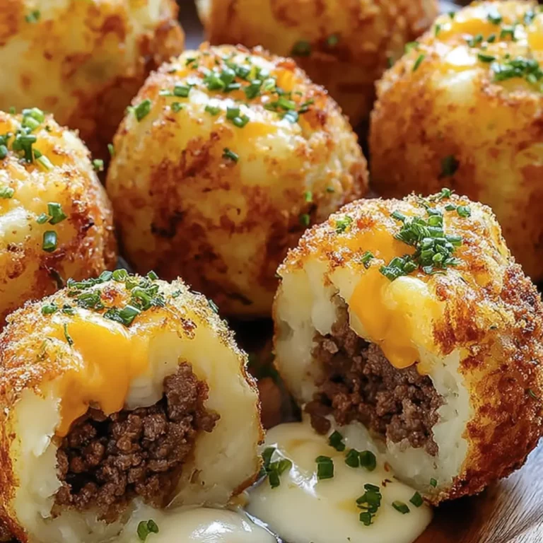 Knusprige Kartoffelmasse gefüllt mit Käse und Rinderhackfleisch