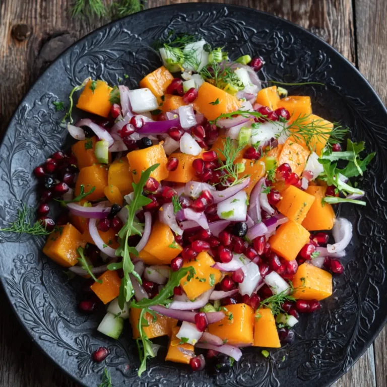 Kürbissalat mit Granatapfel