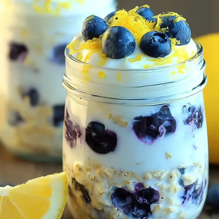 Lemon Blueberry Overnight Oats
