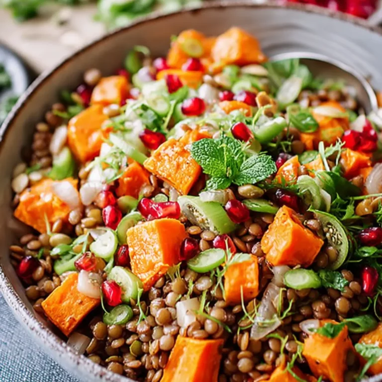 Linsen-Süßkartoffel-Salat