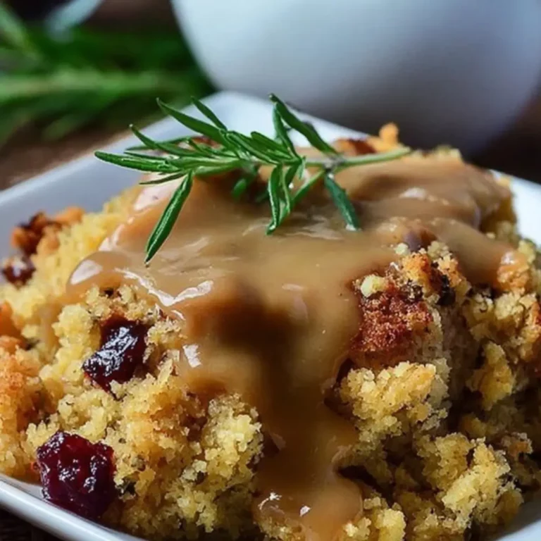 Maisbrotfüllung Truthahnsoße