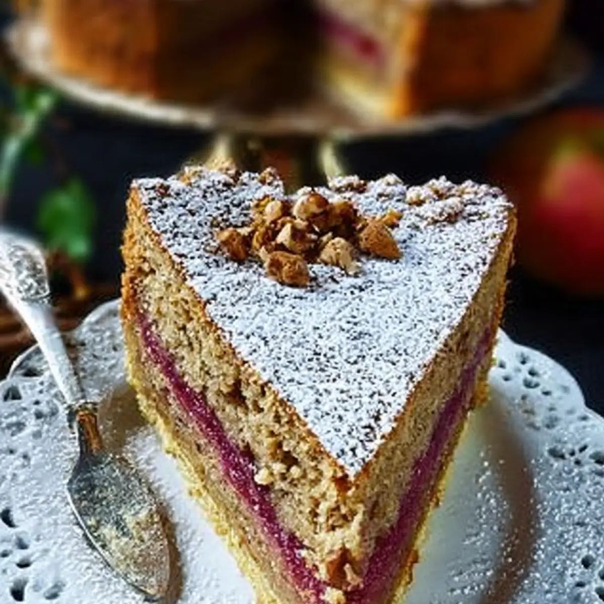 Nussiger Zimtkuchen mit Pflaumenfüllung: - Muma’s Kitchen