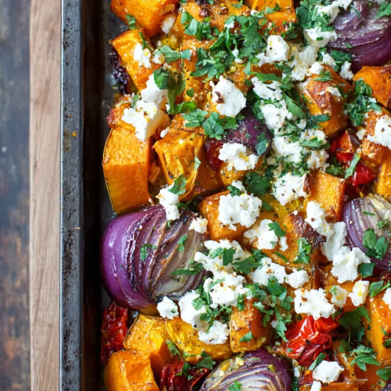 Ofen-Kürbis mit Feta