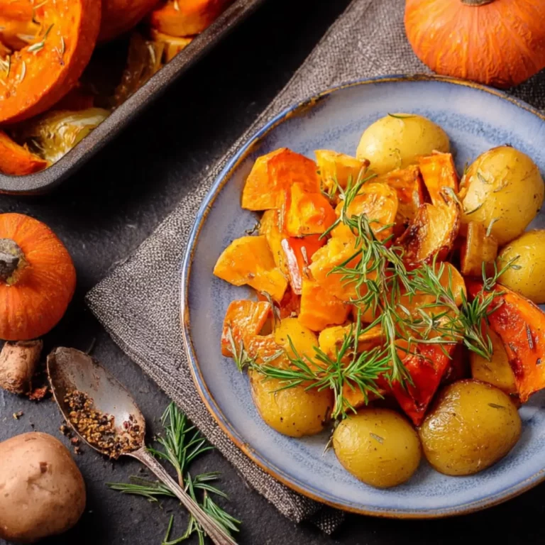 Ofengemüse mit Kartoffeln & Kürbis