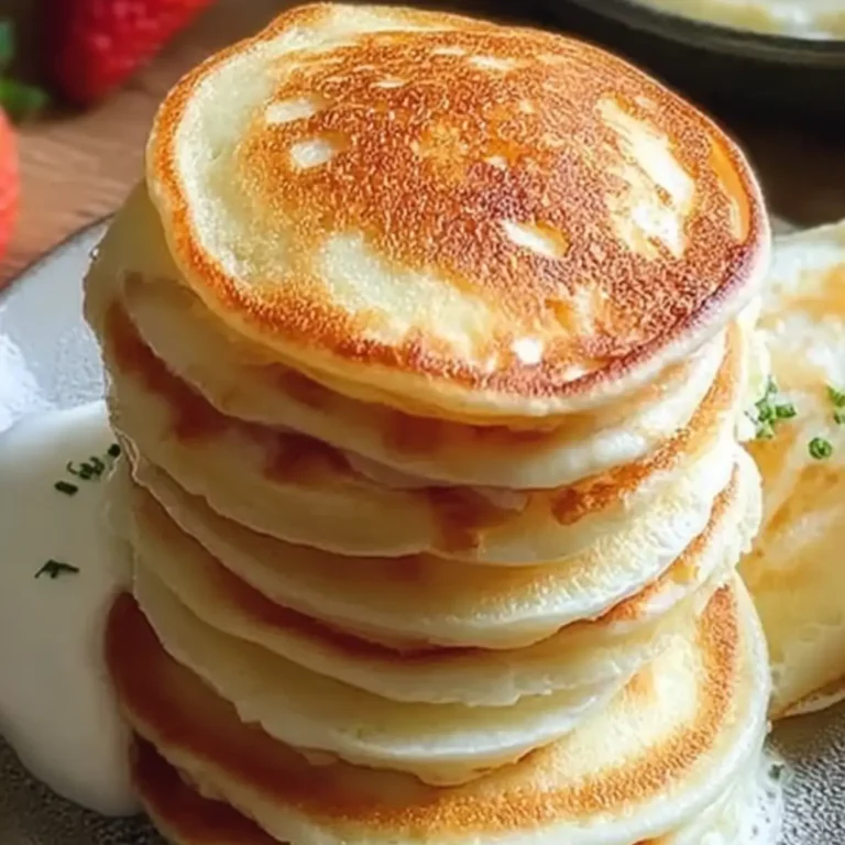 Pfannkuchen mit Naturjoghurt