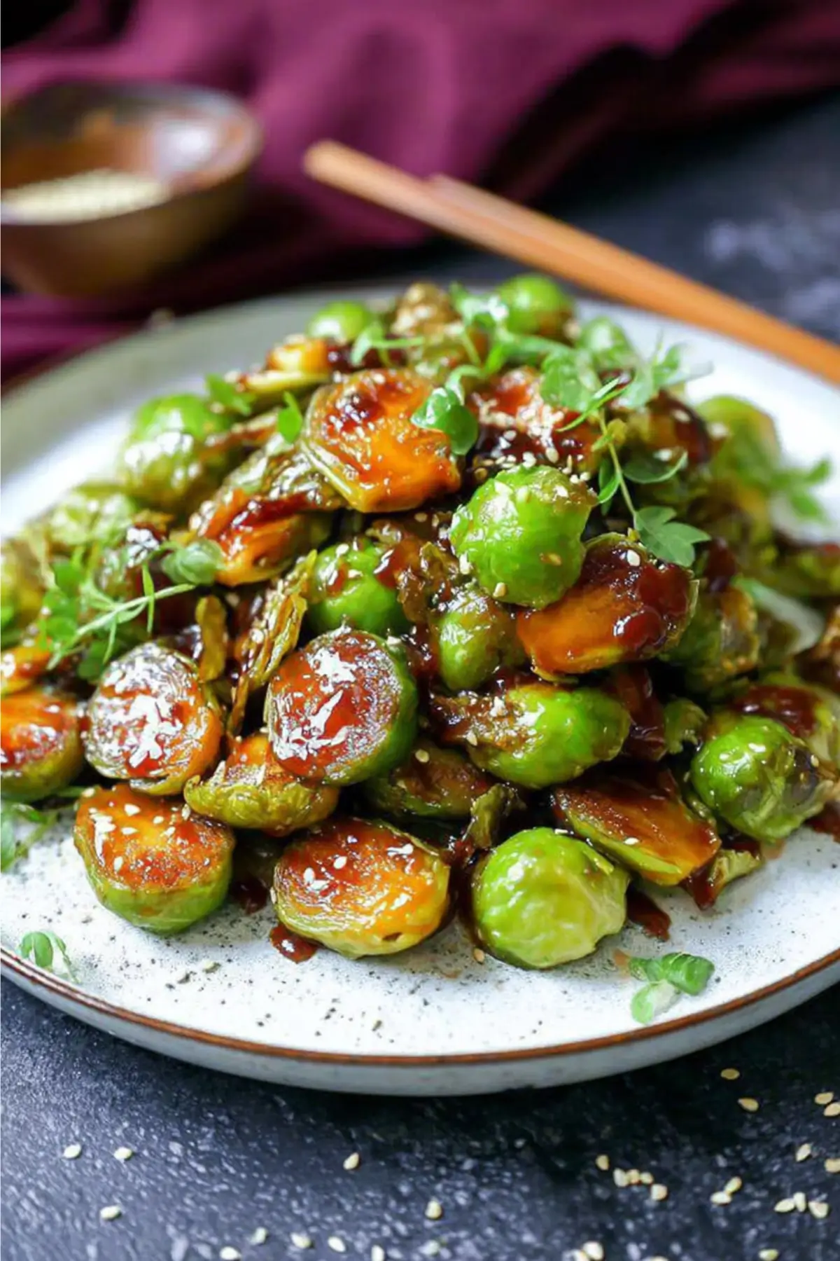 Rosenkohl asiatisch mit Teriyaki Sauce