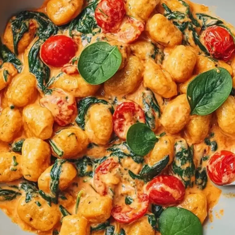 Schnelle Gnocchi-Pfanne mit Tomate & Spinat