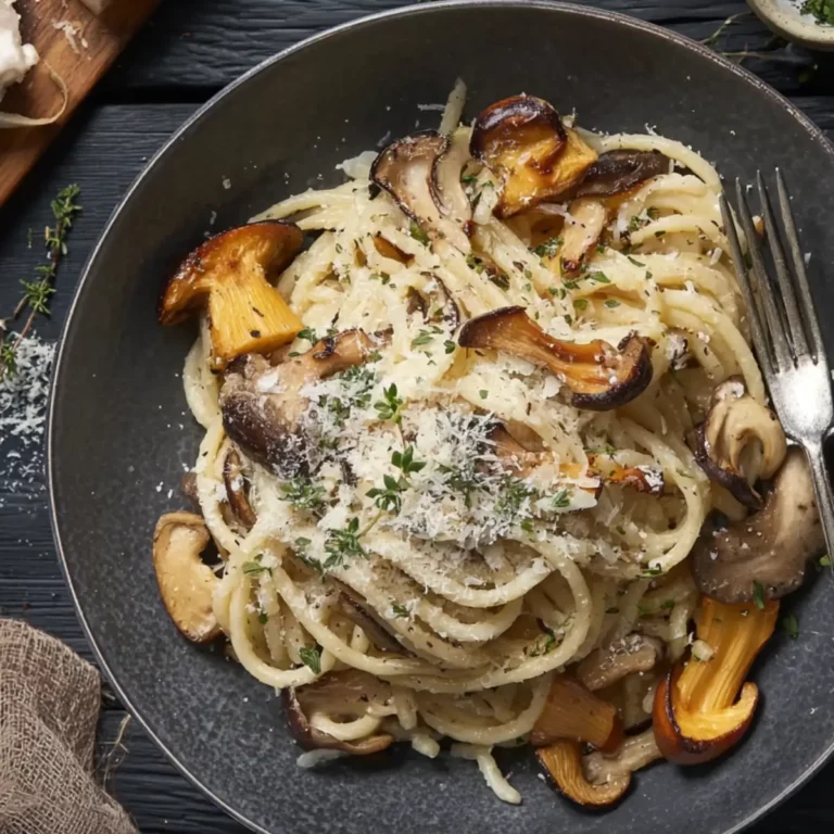 Steinpilz-Pasta mit Grana Padano