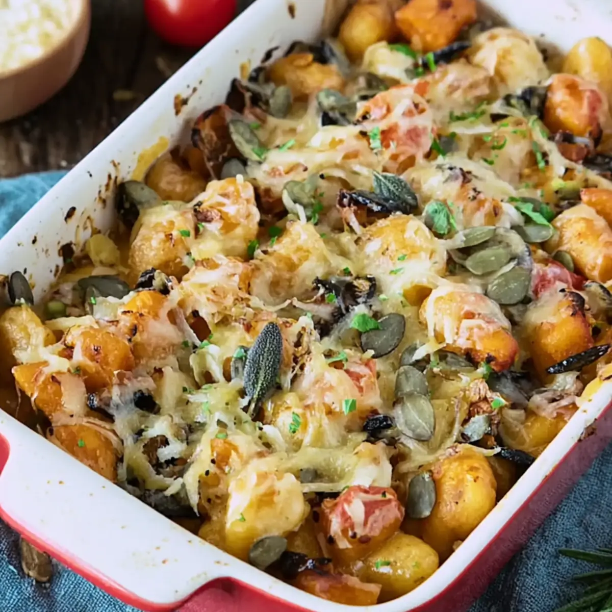 Vegetarischer Kürbis-Gnocchi-Auflauf – 30 Minuten Rezept - Muma’s Kitchen Vegetarischer Kürbis-Gnocchi-Auflauf – 30 Minuten Rezept - Muma’s Kitchen