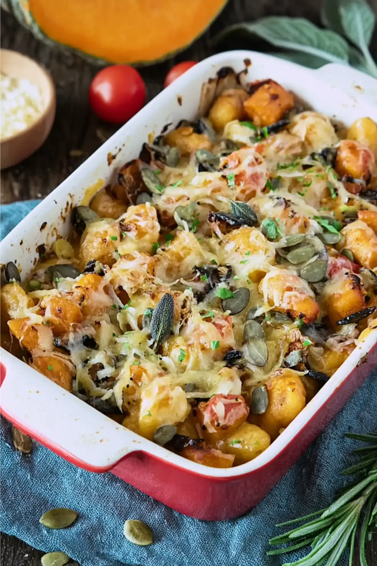 Vegetarischer Kürbis-Gnocchi-Auflauf – 30 Minuten Rezept - Muma’s Kitchen