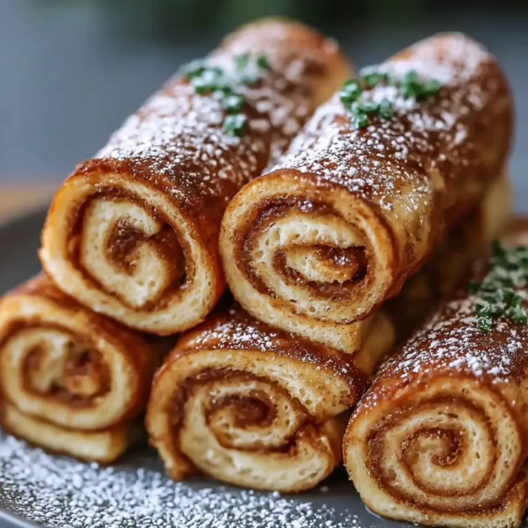 Zimtrollen Französischer Toast Roll Ups