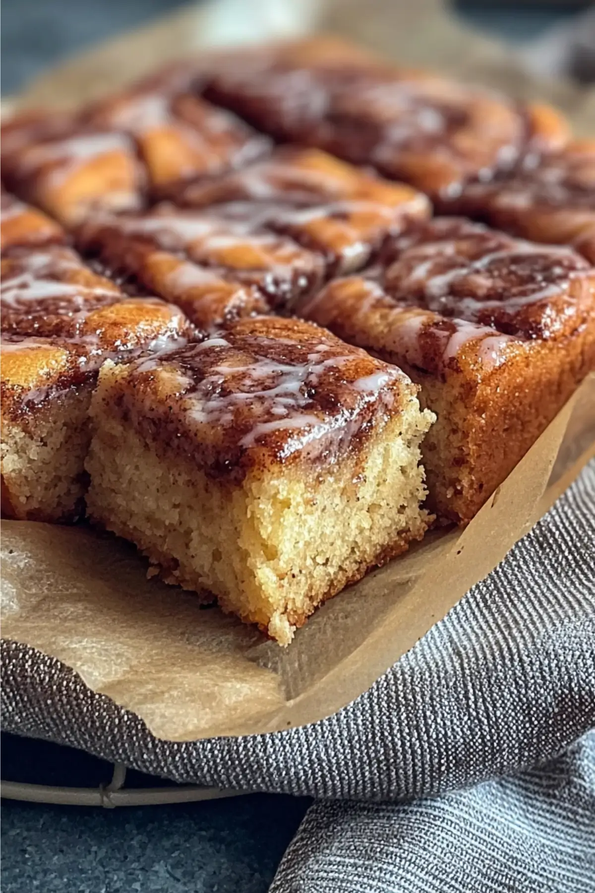 Zimtschneckenkuchen ohne Hefe