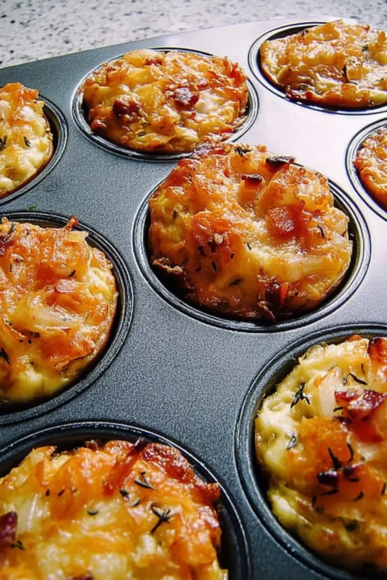 Zwiebelkuchen-Muffins